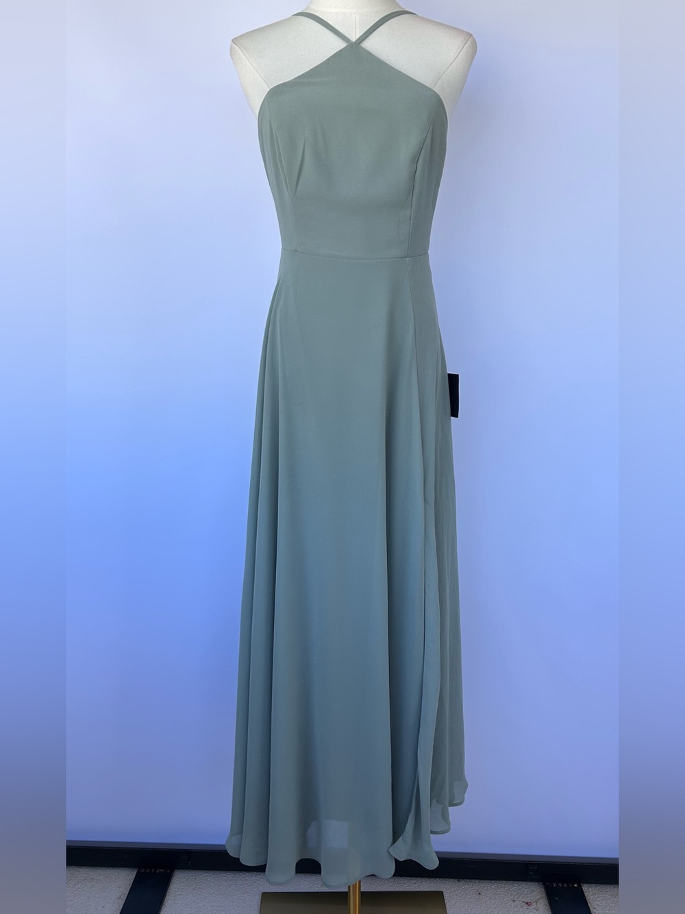 Lulus Women’s Absolutely Breathtaking Maxi Dress in Sage Brush Size Small
